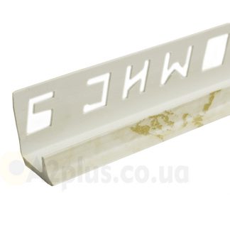 Профиль под плитку внутренний белый камень 7 8 9 мм, 2,5 м | низкая цена в Киеве | интернет-магазин А2+