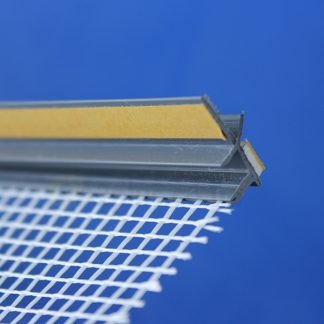 Профіль примикання віконний пластиковий графіт з вплавленою сіткою 6 мм 2,4 м • фото • ОПТовий постачальник будматеріалів в Україні • А2+